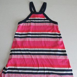 Kate Spade Sleeveless Pink Striped Bow Back Tunic Top Sz Small